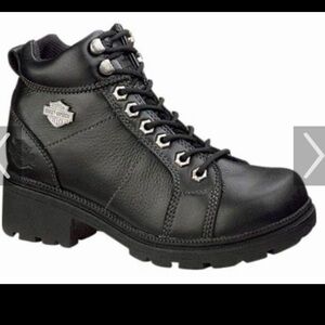 Harley-Davidson Women’s Black Leather Ankle Boots